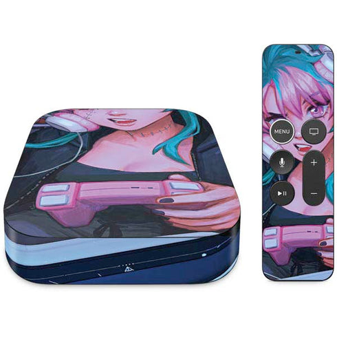 Anime Catgirl Gamer Nerd by Ivy Dolamore Apple TV Skin
